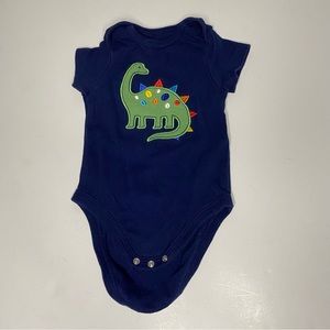 Little Me Baby Boy Short Sleeve Dinosaur Onesie Size 12M
